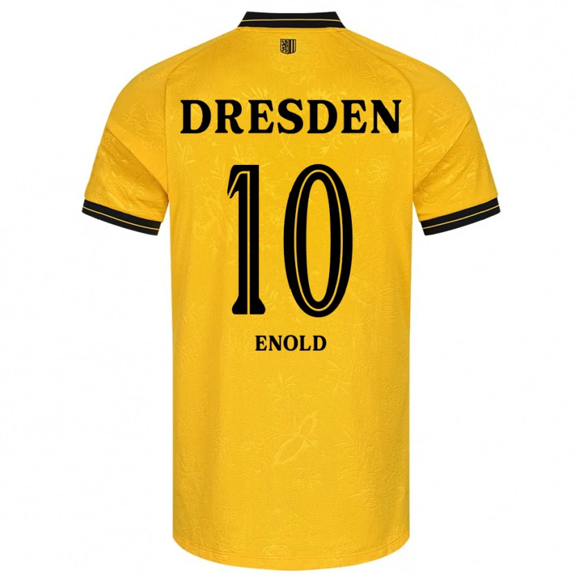 Danxen Dámské Quentin Enold #10 Žlutá Černá Domů Hráčské Dresy 2025/26 Dres