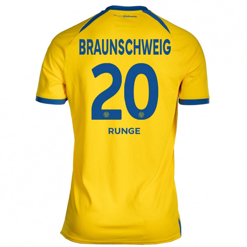 Danxen Dámské Mads Runge #20 Žlutá Modrá Domů Hráčské Dresy 2025/26 Dres