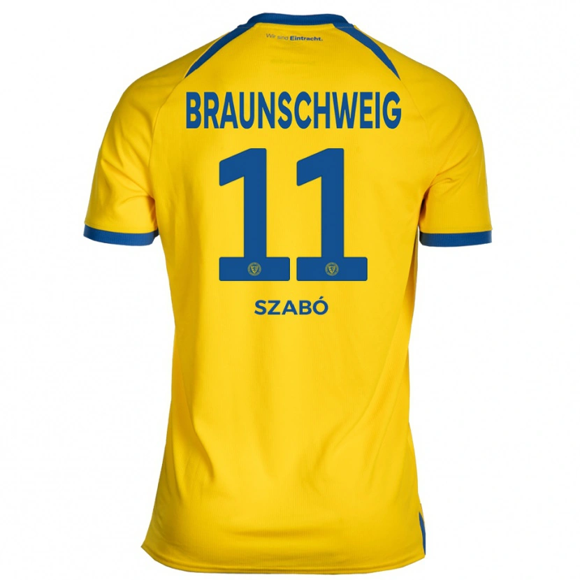 Danxen Dámské Levente Szabó #11 Žlutá Modrá Domů Hráčské Dresy 2025/26 Dres
