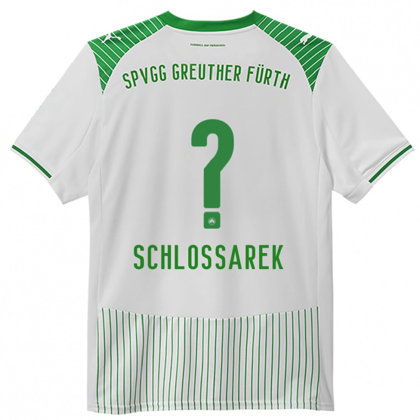 Danxen Dámské Nadja Schlossarek #0 Bílá Zelená Domů Hráčské Dresy 2025/26 Dres