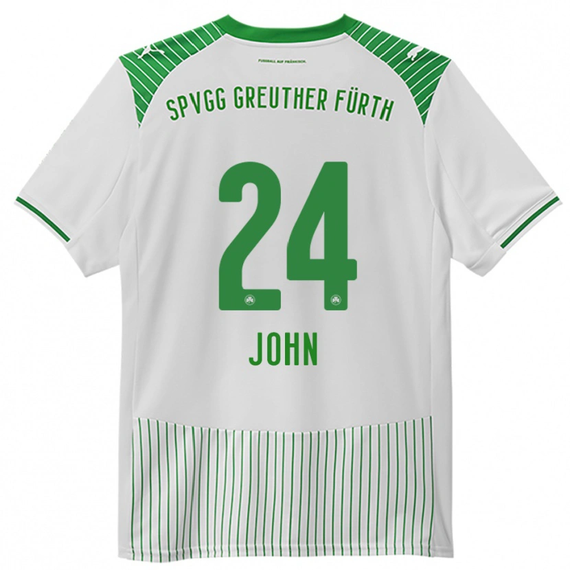 Danxen Dámské Marco John #24 Bílá Zelená Domů Hráčské Dresy 2025/26 Dres
