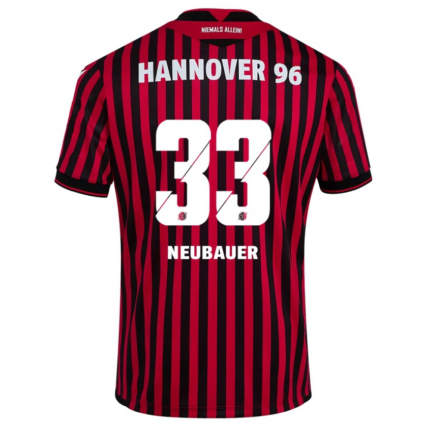 Danxen Dámské Maurice Neubauer #33 Červená Černá Domů Hráčské Dresy 2025/26 Dres