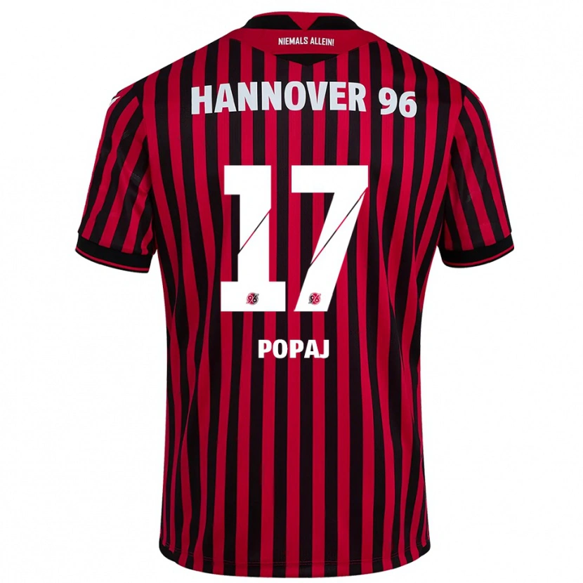 Danxen Dámské Erisa Popaj #17 Červená Černá Domů Hráčské Dresy 2025/26 Dres