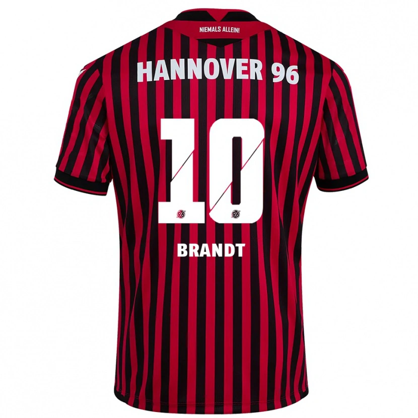 Danxen Dámské Keanu Brandt #10 Červená Černá Domů Hráčské Dresy 2025/26 Dres