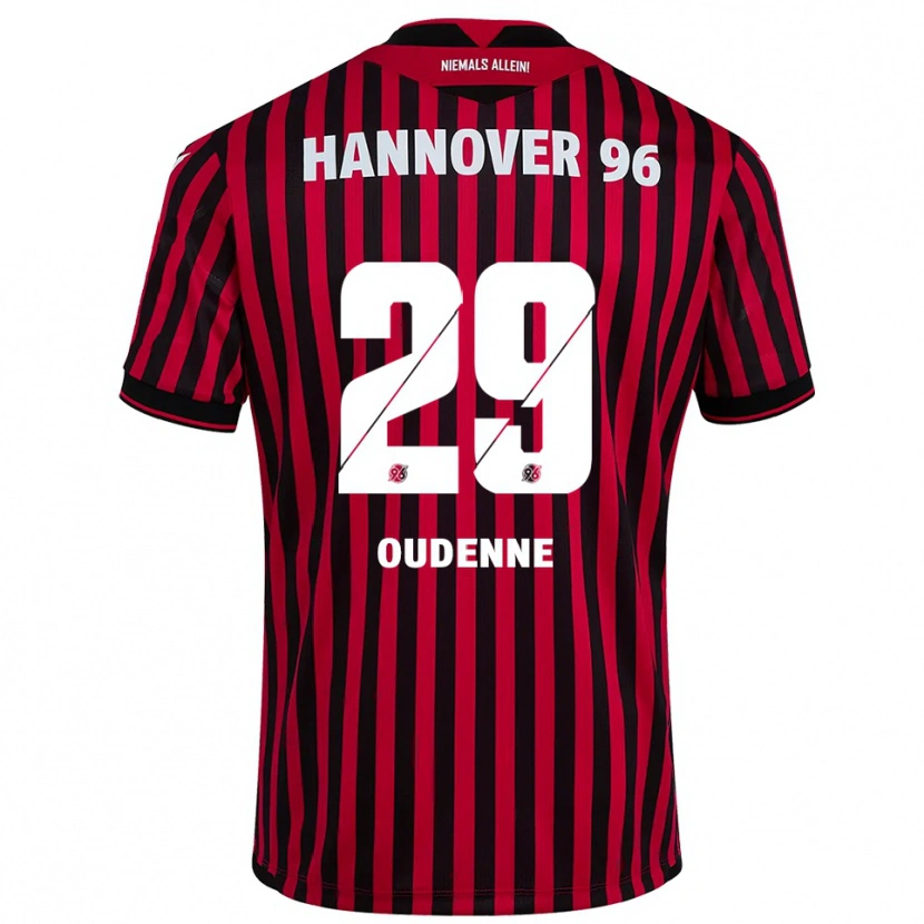 Danxen Dámské Kolja Oudenne #29 Červená Černá Domů Hráčské Dresy 2025/26 Dres