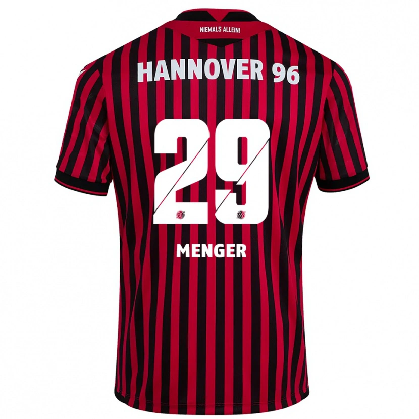 Danxen Dámské Jana Menger #29 Červená Černá Domů Hráčské Dresy 2025/26 Dres