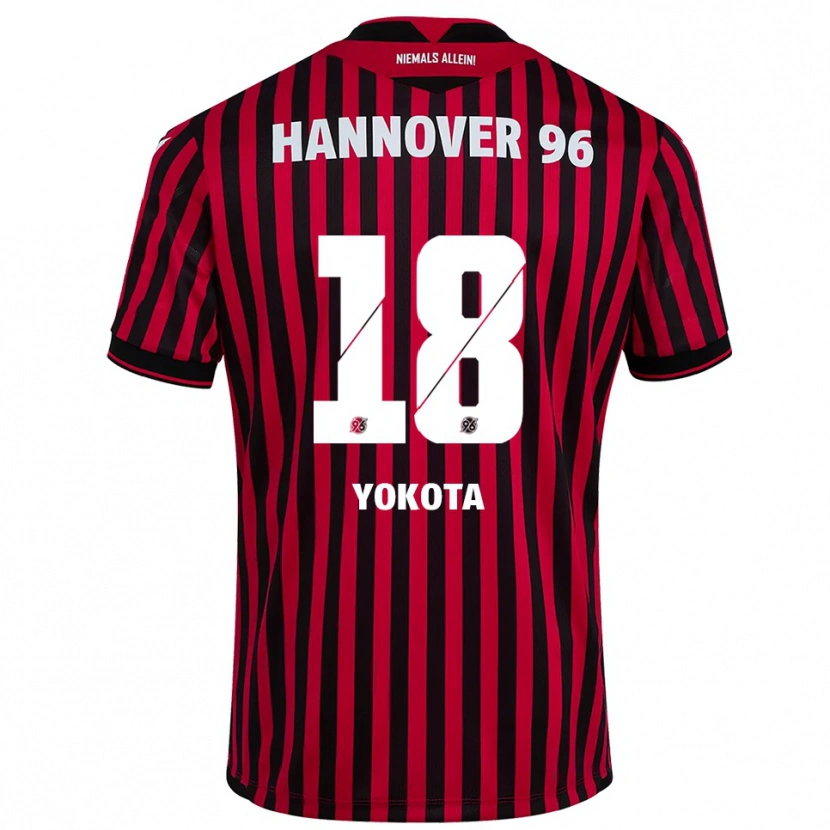 Danxen Dámské Daisuke Yokota #18 Červená Černá Domů Hráčské Dresy 2025/26 Dres