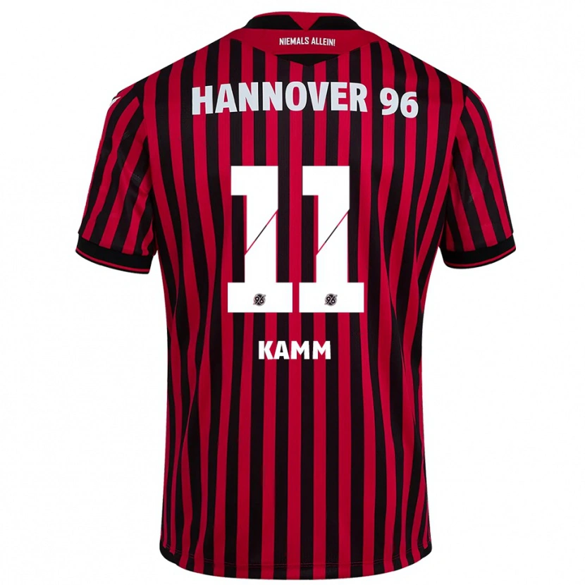 Danxen Dámské Jannis Kamm #11 Červená Černá Domů Hráčské Dresy 2025/26 Dres