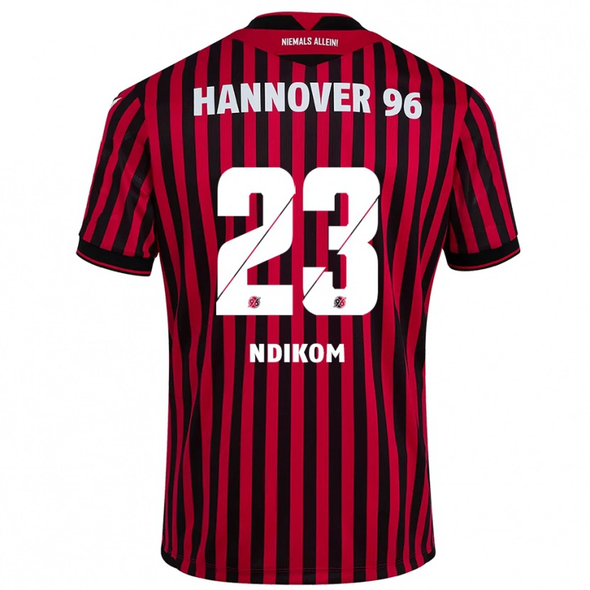 Danxen Dámské Montell Ndikom #23 Červená Černá Domů Hráčské Dresy 2025/26 Dres