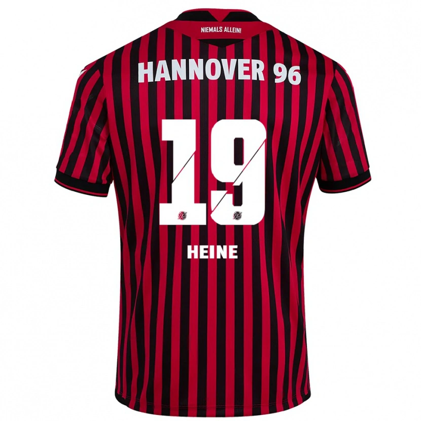 Danxen Dámské Enya Heine #19 Červená Černá Domů Hráčské Dresy 2025/26 Dres