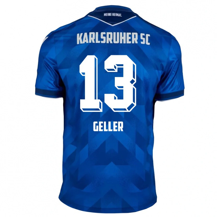 Danxen Dámské Robert Geller #13 Modrá Bílá Domů Hráčské Dresy 2025/26 Dres