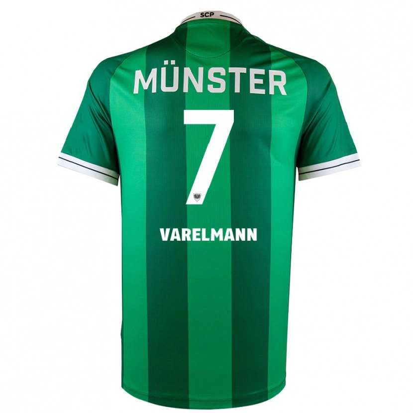 Danxen Dámské Malte Varelmann #7 Zelená Bílá Domů Hráčské Dresy 2025/26 Dres