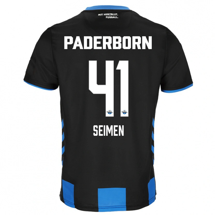 Danxen Dámské Dennis Seimen #41 Černá Modrá Domů Hráčské Dresy 2025/26 Dres