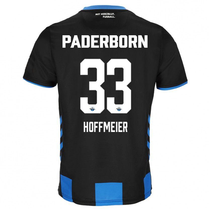 Danxen Dámské Marcel Hoffmeier #33 Černá Modrá Domů Hráčské Dresy 2025/26 Dres