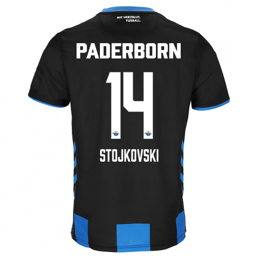 Danxen Dámské Jakov Stojkovski #14 Černá Modrá Domů Hráčské Dresy 2025/26 Dres