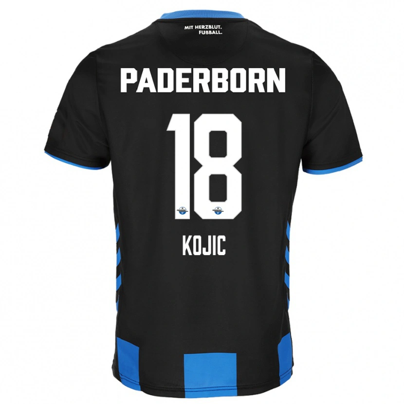 Danxen Dámské Stanko Kojic #18 Černá Modrá Domů Hráčské Dresy 2025/26 Dres