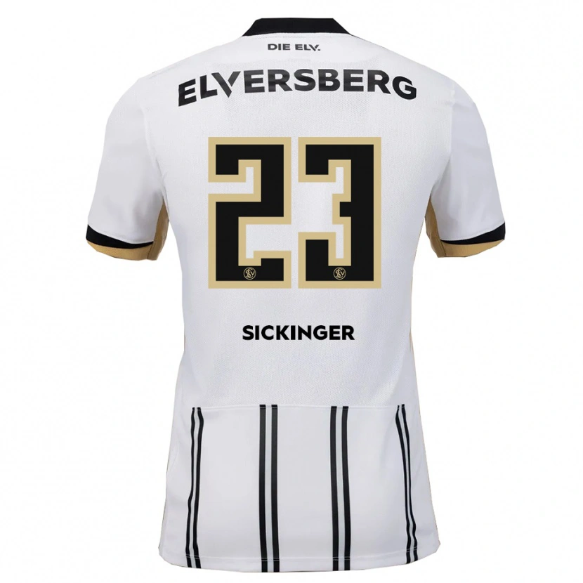 Danxen Dámské Carlo Sickinger #23 Bílá Černá Domů Hráčské Dresy 2025/26 Dres