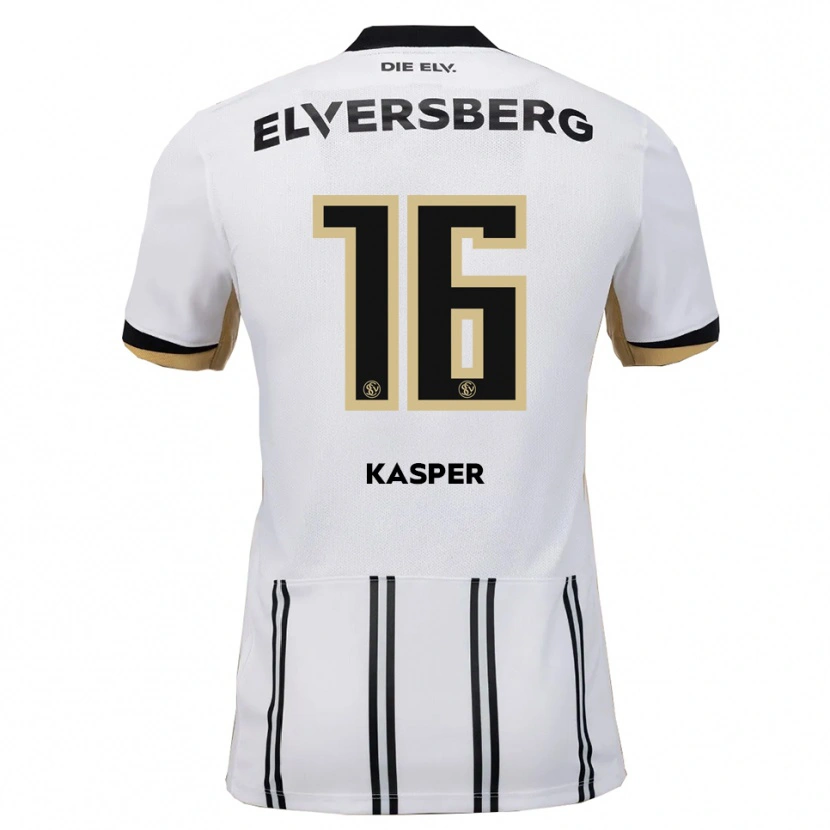 Danxen Dámské Mathis Kasper #16 Bílá Černá Domů Hráčské Dresy 2025/26 Dres