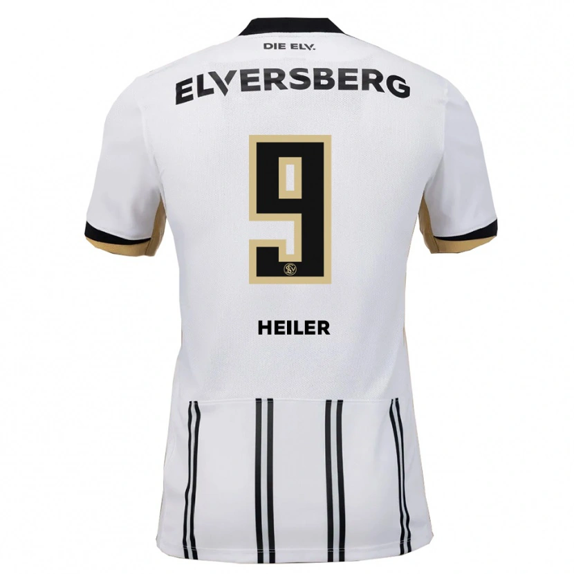 Danxen Dámské Luca Heiler #9 Bílá Černá Domů Hráčské Dresy 2025/26 Dres