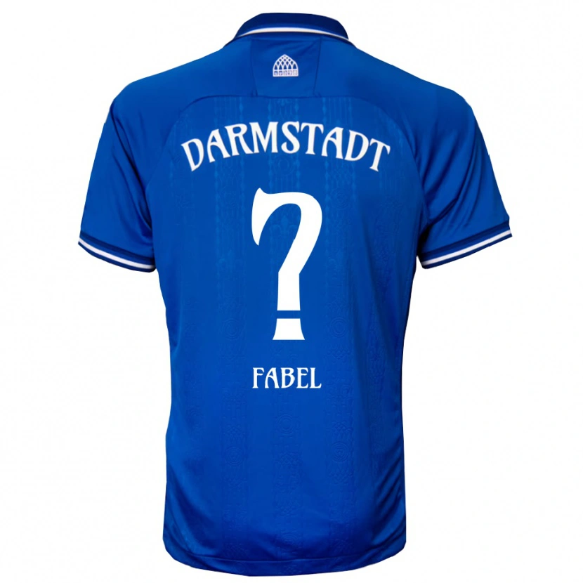 Danxen Dámské Lukas Fabel #0 Modrá Bílá Domů Hráčské Dresy 2025/26 Dres