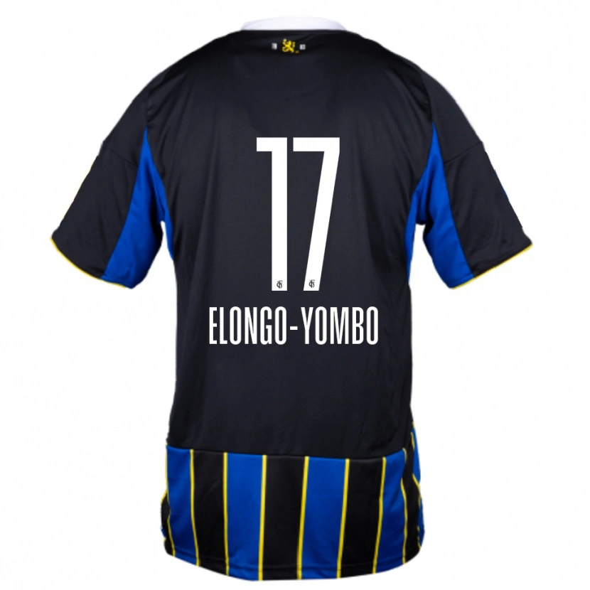 Danxen Dámské Rodney Elongo-Yombo #17 Modrá Černá Žlutá Domů Hráčské Dresy 2025/26 Dres