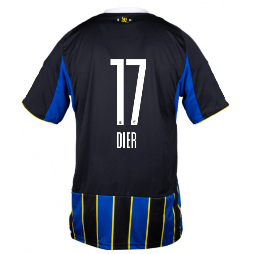Danxen Dámské Lucas Dier #17 Modrá Černá Žlutá Domů Hráčské Dresy 2025/26 Dres
