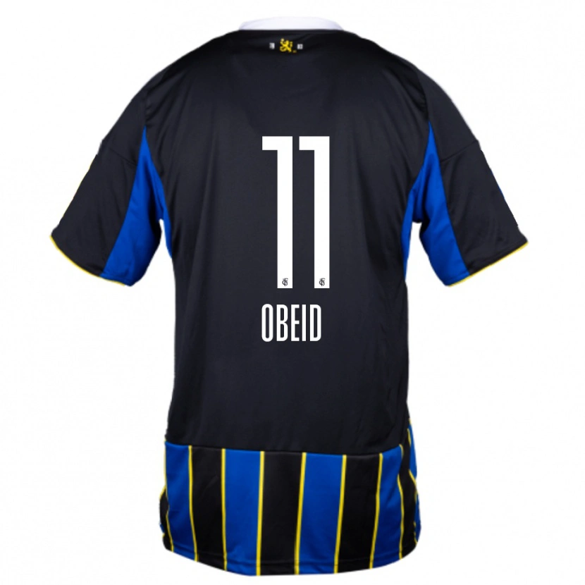 Danxen Dámské Bibars Obeid #11 Modrá Černá Žlutá Domů Hráčské Dresy 2025/26 Dres