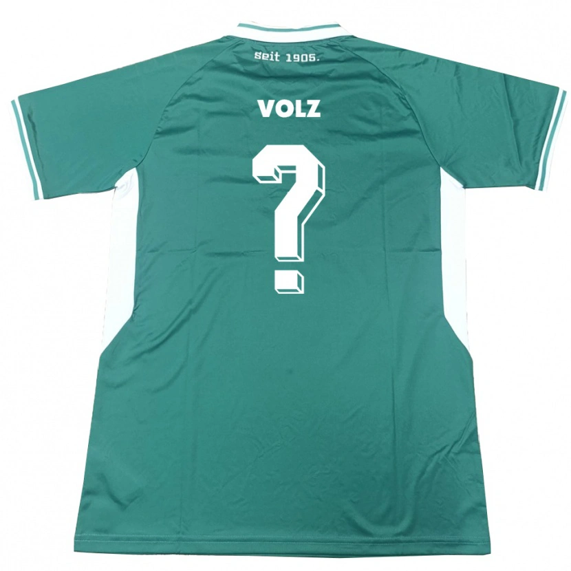 Danxen Dámské Jule Volz #0 Zelená Bílá Domů Hráčské Dresy 2025/26 Dres