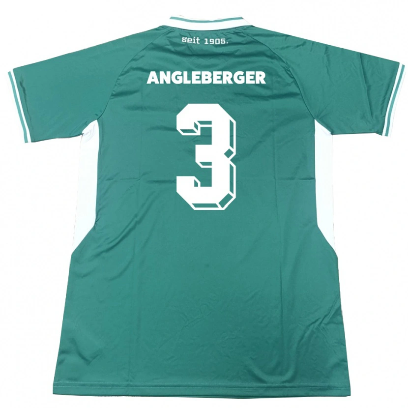 Danxen Dámské Devin Angleberger #3 Zelená Bílá Domů Hráčské Dresy 2025/26 Dres