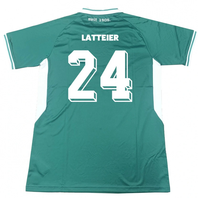 Danxen Dámské Tim Latteier #24 Zelená Bílá Domů Hráčské Dresy 2025/26 Dres