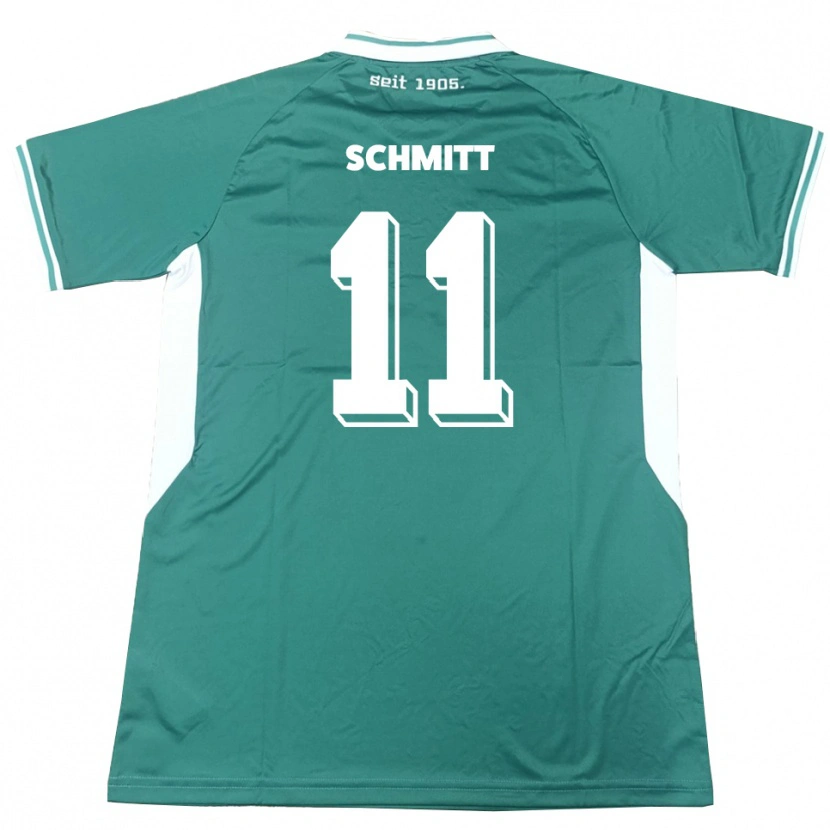 Danxen Dámské Valentin Schmitt #11 Zelená Bílá Domů Hráčské Dresy 2025/26 Dres