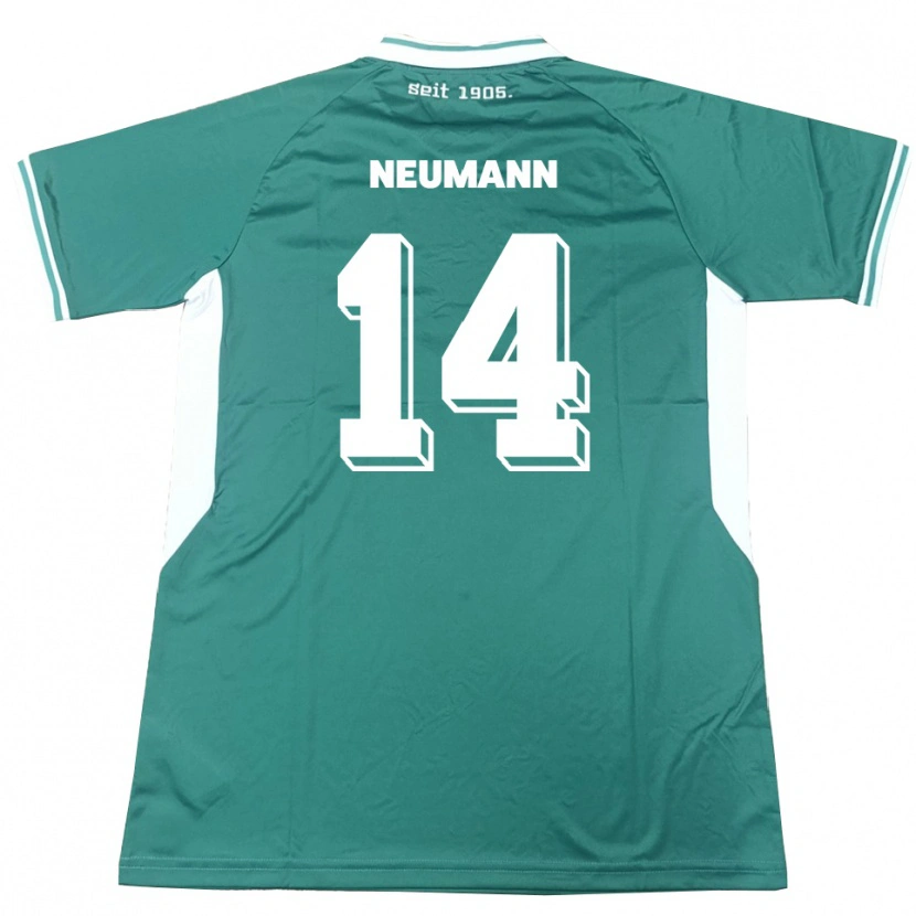 Danxen Dámské Felix Neumann #14 Zelená Bílá Domů Hráčské Dresy 2025/26 Dres