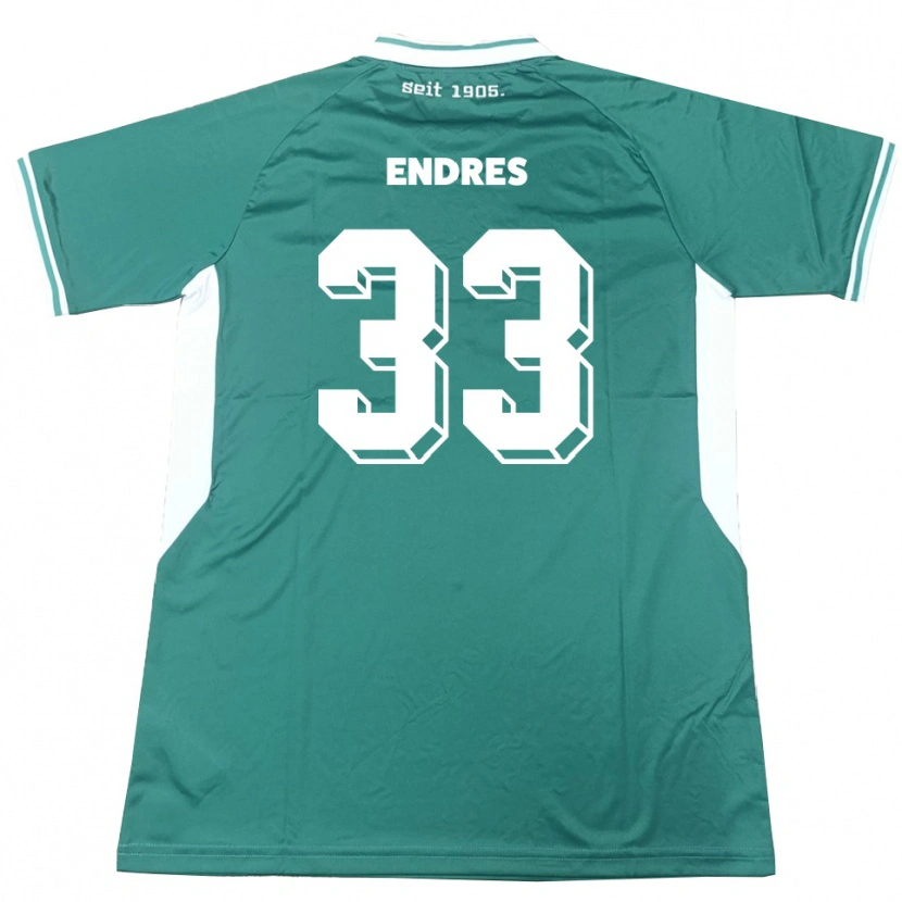 Danxen Dámské Joshua Endres #33 Zelená Bílá Domů Hráčské Dresy 2025/26 Dres