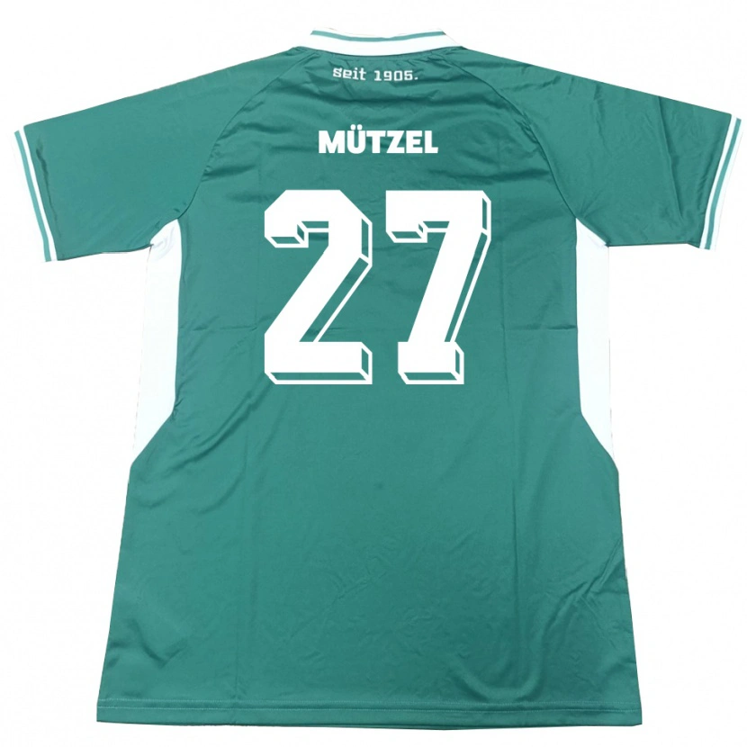 Danxen Dámské Nuno Mützel #27 Zelená Bílá Domů Hráčské Dresy 2025/26 Dres
