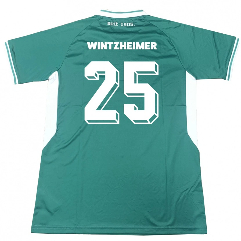 Danxen Dámské Manuel Wintzheimer #25 Zelená Bílá Domů Hráčské Dresy 2025/26 Dres