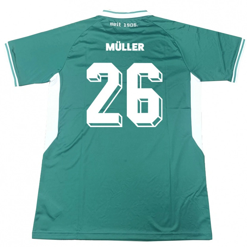 Danxen Dámské Maro Müller #26 Zelená Bílá Domů Hráčské Dresy 2025/26 Dres