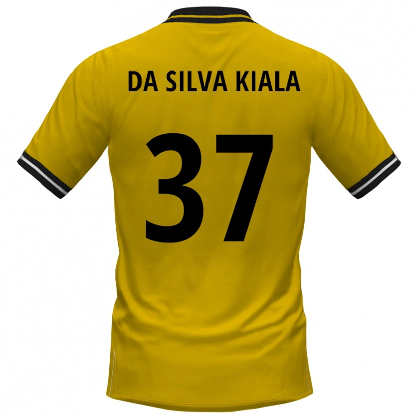 Danxen Dámské Joel Da Silva Kiala #37 Žlutá Černá Domů Hráčské Dresy 2025/26 Dres