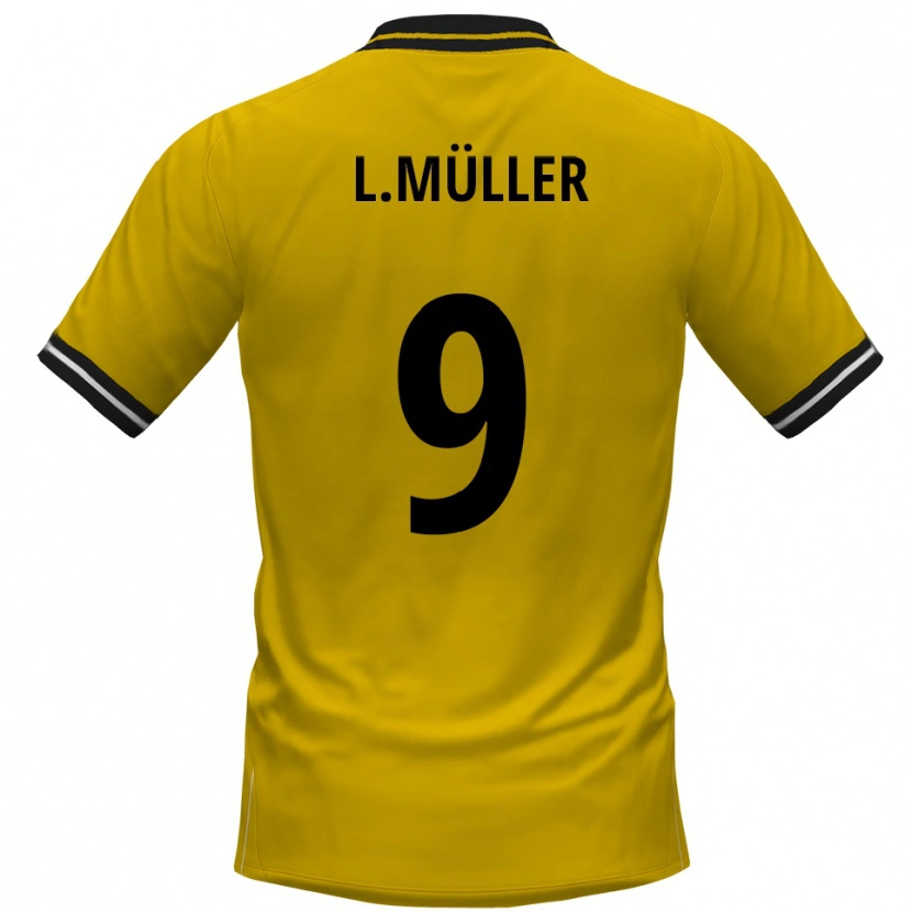 Danxen Dámské Levyn Müller #9 Žlutá Černá Domů Hráčské Dresy 2025/26 Dres