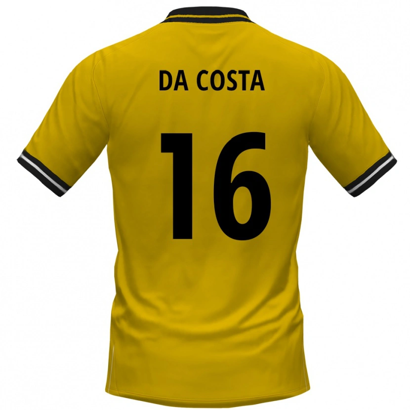 Danxen Dámské Fabricio Sylva Da Costa #16 Žlutá Černá Domů Hráčské Dresy 2025/26 Dres