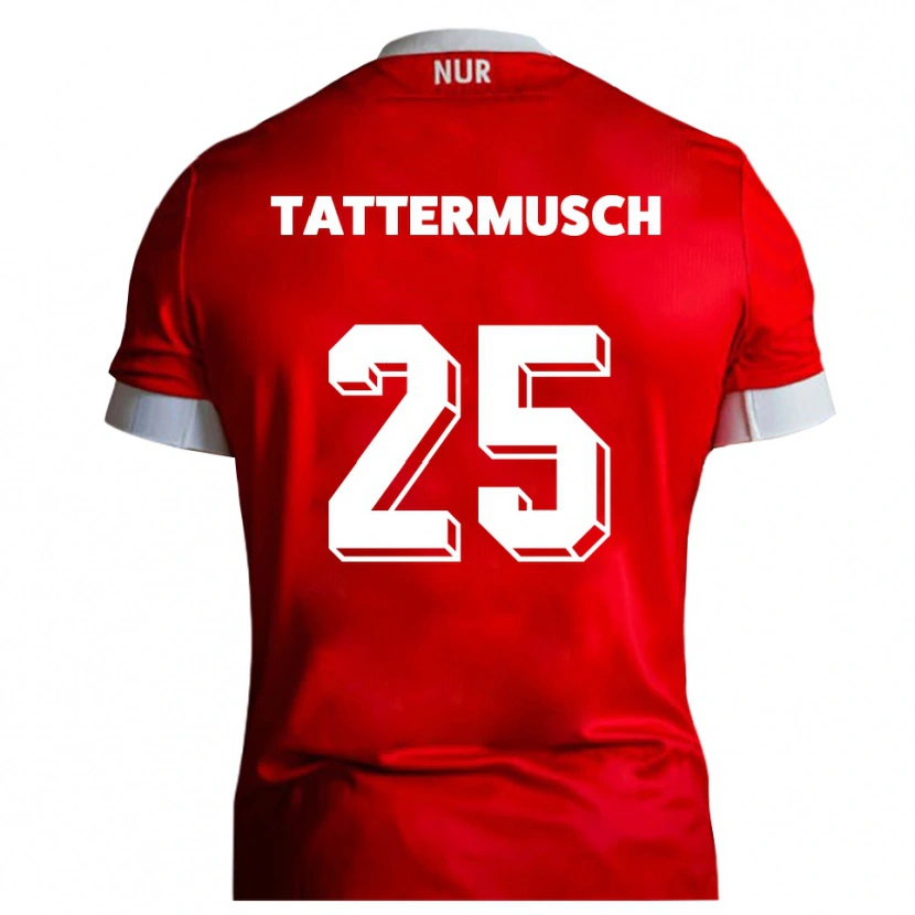 Danxen Dámské Ted Tattermusch #25 Červená Bílá Domů Hráčské Dresy 2025/26 Dres