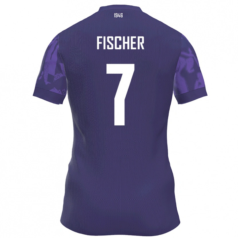 Danxen Dámské Franz Fischer #7 Fialová Bílá Domů Hráčské Dresy 2025/26 Dres