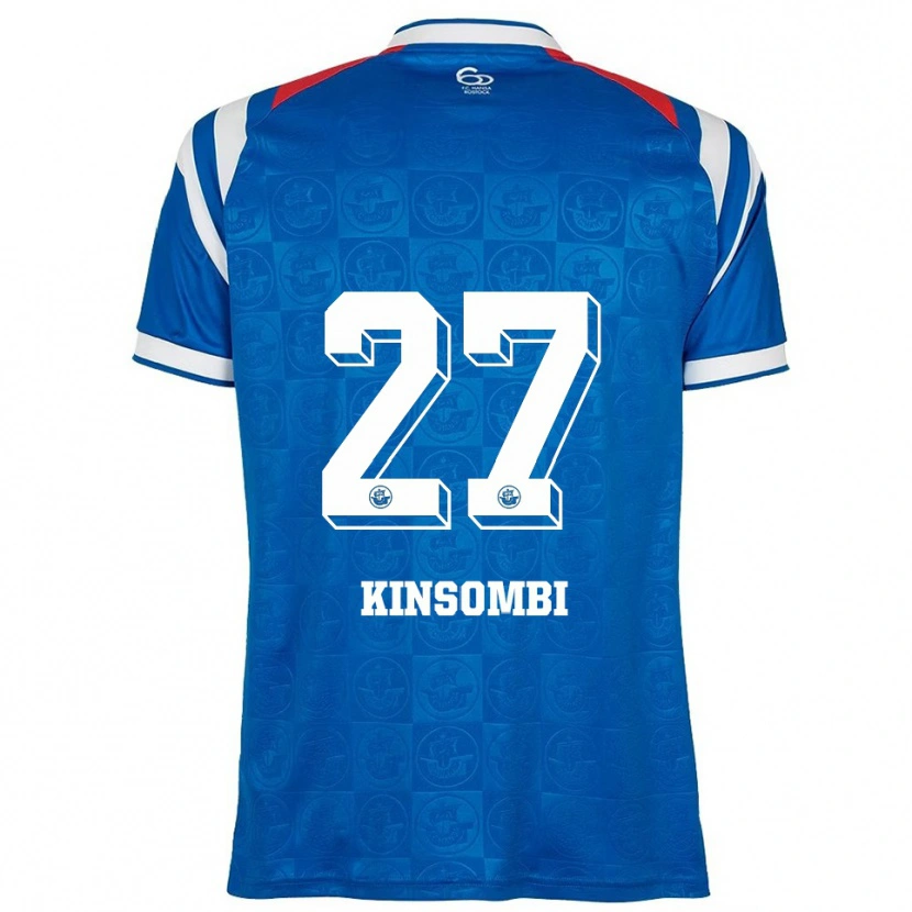 Danxen Dámské Christian Kinsombi #27 Modrá Bílá Červená Domů Hráčské Dresy 2025/26 Dres