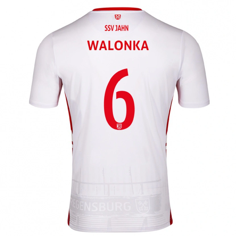 Danxen Dámské Luca Walonka #6 Bílá Červená Domů Hráčské Dresy 2025/26 Dres