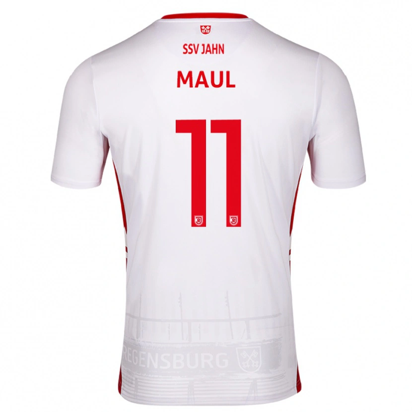 Danxen Dámské Marco Maul #11 Bílá Červená Domů Hráčské Dresy 2025/26 Dres