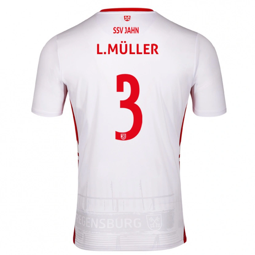 Danxen Dámské Lenny Müller #3 Bílá Červená Domů Hráčské Dresy 2025/26 Dres