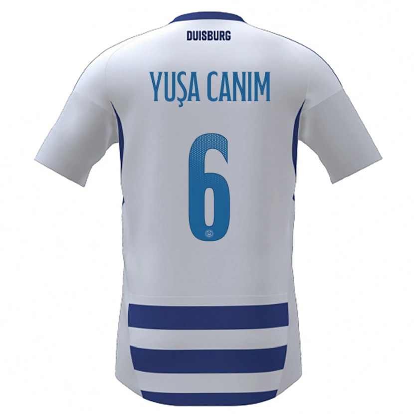 Danxen Dámské Salih Yuşa Canım #6 Bílá Modrá Domů Hráčské Dresy 2025/26 Dres