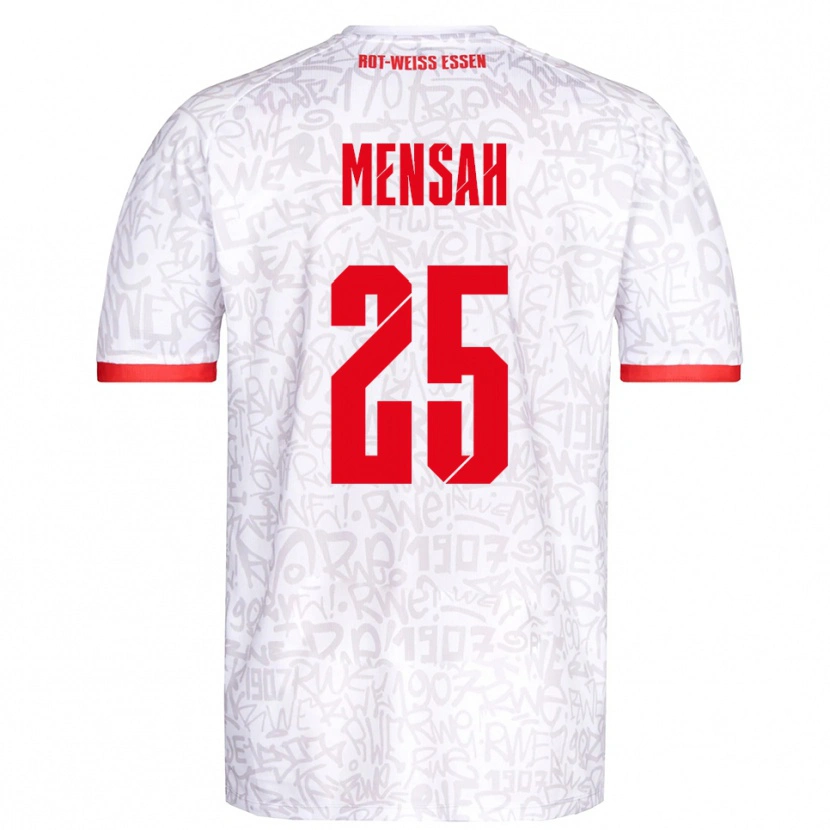 Danxen Dámské Franklin Opoku-Mensah #25 Bílá Červená Domů Hráčské Dresy 2025/26 Dres