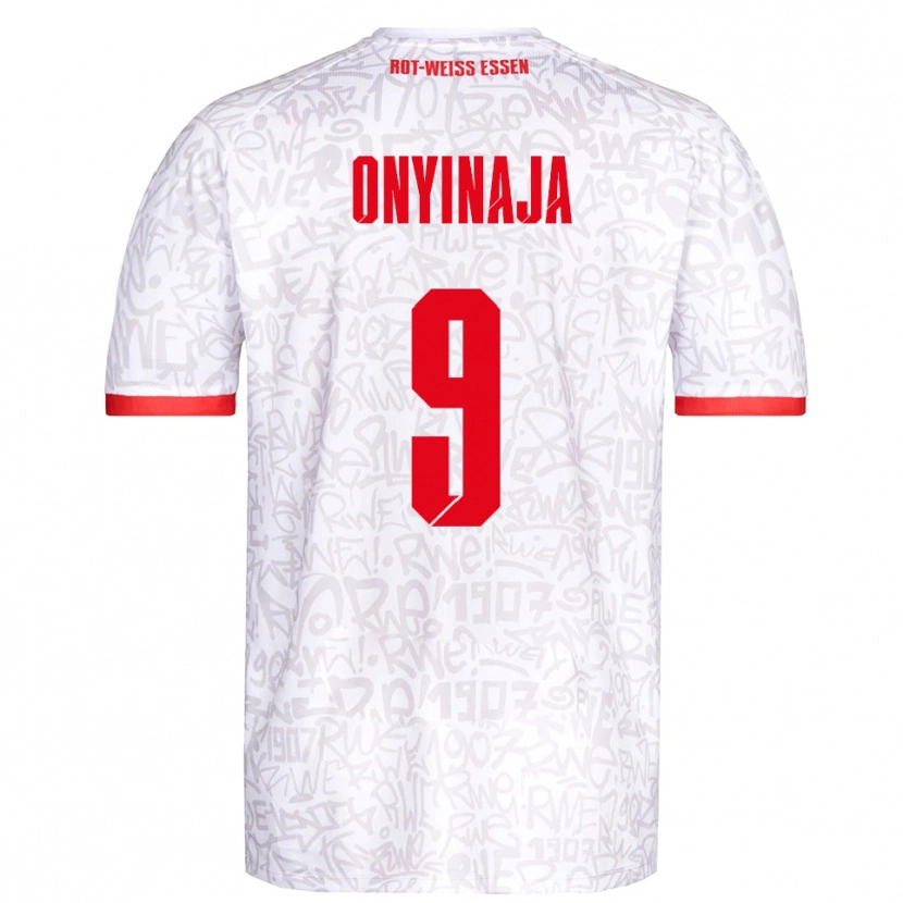 Danxen Dámské Leonard Onyinaja #9 Bílá Červená Domů Hráčské Dresy 2025/26 Dres