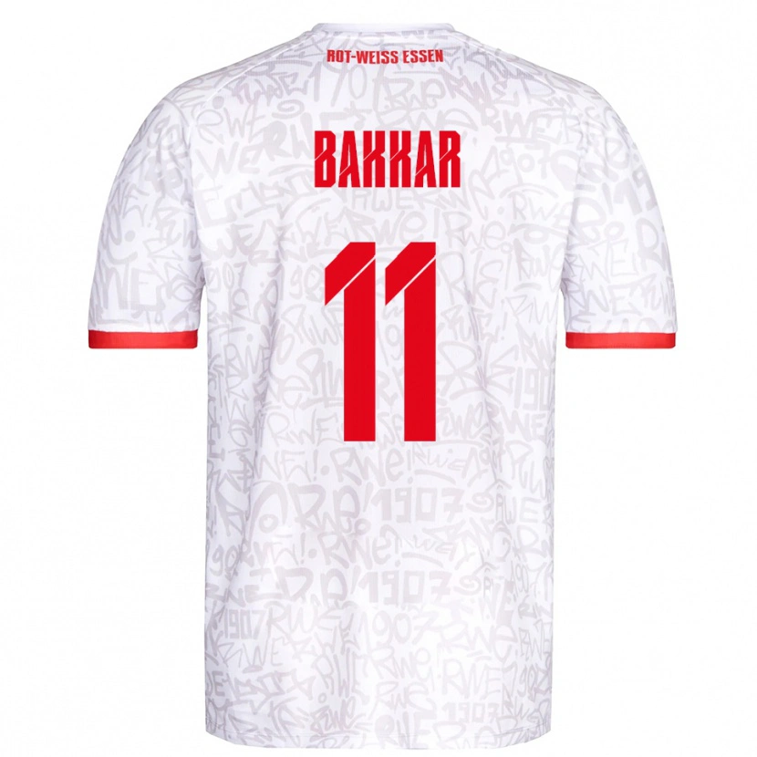Danxen Dámské Baraa Bakkar #11 Bílá Červená Domů Hráčské Dresy 2025/26 Dres
