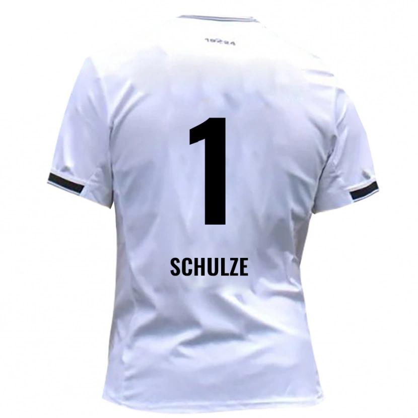 Danxen Dámské Philipp Schulze #1 Bílá Červená Domů Hráčské Dresy 2025/26 Dres